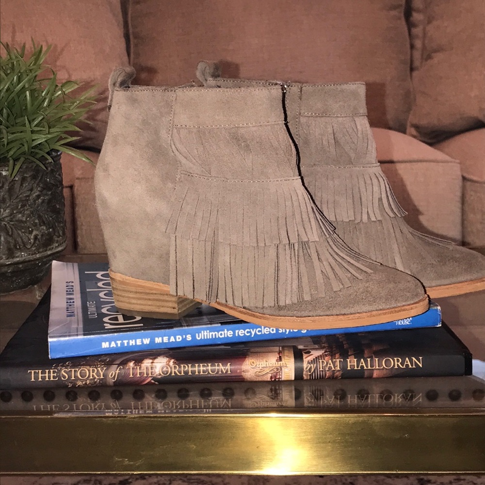 Steve Madden Fringe Ankle Boots